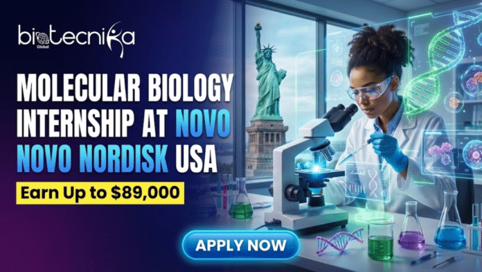 Molecular Biology Internship at Novo Nordisk USA Earn $89,000. Gemini said A featured image for a job advertisement titled