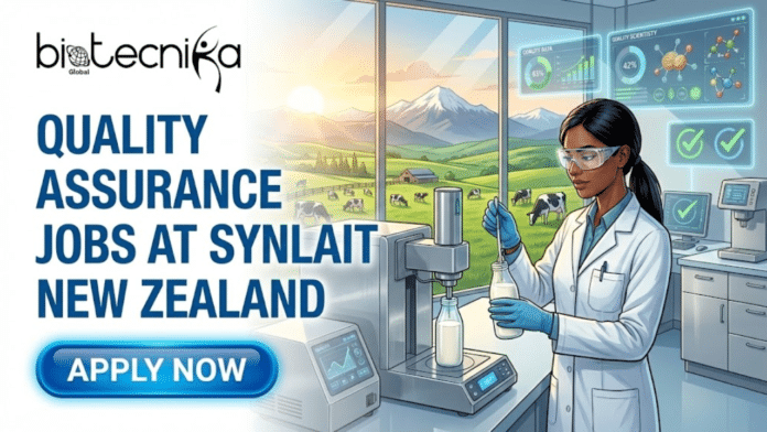 Quality Assurance Jobs in New Zealand Synlait Hiring Now. A high-quality featured image for a job posting titled