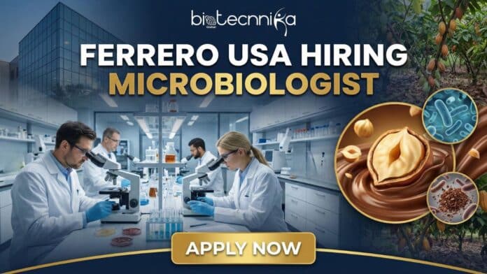 Microbiologist microbiology job at Ferrero Food Safety and Quality careers USA