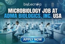 Fresher’s Job Alert: ADMA Biologics USA is Hiring BS Biological Science Candidates – Apply Now Microbiologist Fresher’s Job opportunity at ADMA Biologics in Life Science, showing laboratory testing and quality control.