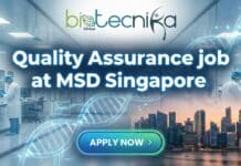 Exciting Quality Assurance Jobs in Singapore| Explore Latest Jobs at MSD Associate Specialist in Quality Assurance at MSD, Singapore – Quality Assurance Jobs and Career Growth