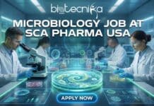 Exciting Microbiology Analyst Job at SCA Pharma USA | Apply Now Microbiology Analyst at SCA Pharma performing lab testing and environmental monitoring in a GMP-compliant Windsor laboratory
