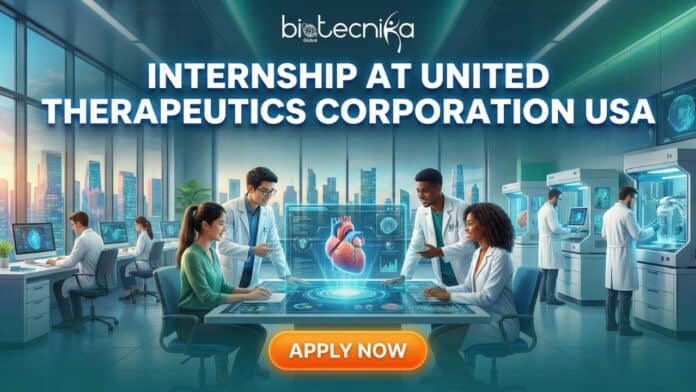 Clinical Research Internship at United Therapeutics Corporation – Paid Clinical Monitoring Internship 2026