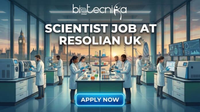 Entry level scientist job at Resolian for Scientist I LC-MS role in United Kingdom