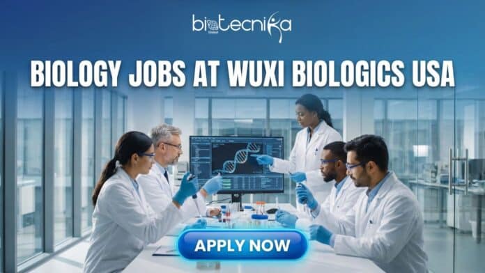 Bioprocessing Associate II working in a clinical manufacturing lab at WuXi Biologics – Biology job opportunity in Cranbury NJ