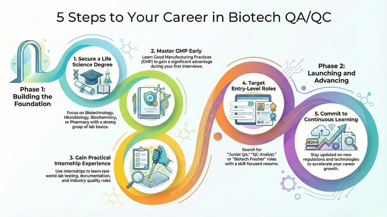 How to get QA QC jobs in biotech?
