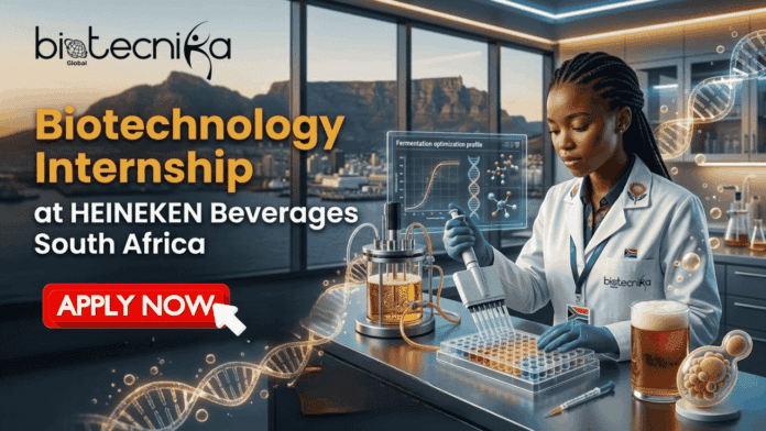 Biotechnology Internship in South Africa HEINEKEN Beverages Hiring Quality Control Interns. A monochromatic black and white logo for