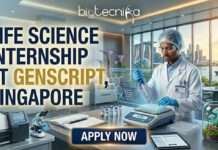 GenScript Calls For Life Science Internship in Singapore | Launch Your Career in a Dynamic Envirnoment! Life Science Internship at GenScript in Singapore. Apply for the Internship at GenScript Careers in Singapore.