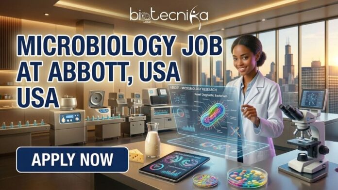 Microbiology Job at Abbott in the USA. Apply for the Microbiology Technician Role at Abbott Careers in the USA.
