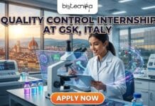 GSK Calls for Quality Control Internship in Italy | Biotechnology Candidates Apply Now! Quality Control Internship at GSK in Italy. Biotechnology Candidates Apply for the Quality Control Intern Role at GSK Careers.