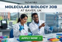 High-Paying Molecular Biology Job at Bayer, UK | Earn Upto $84,188.40! Latest Molecular Biology Job at Bayer in the UK. Apply for the R&D Specialist Role at Bayer Careers in the UK.