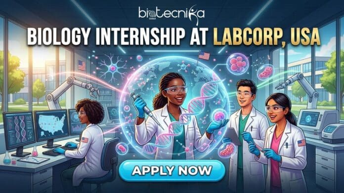 Biology Internship at LabCorp in the USA. Apply for the Laboratory Assistant Intern Role at LabCorp Careers in the USA