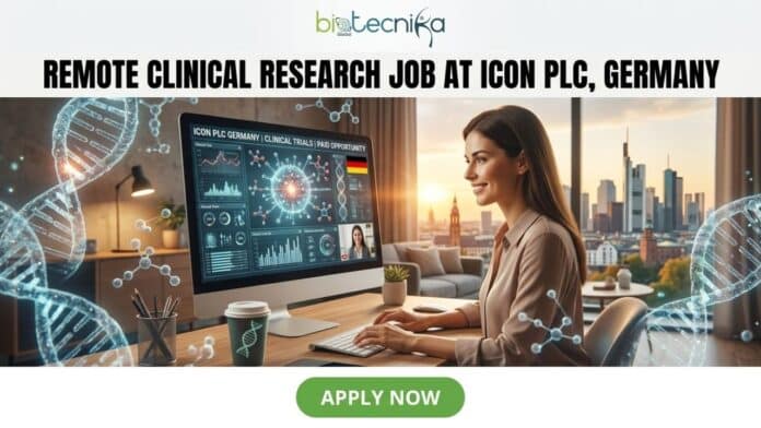 Remote Clinical Research Job at ICON plc in Germany. Apply for the Clinical Research Associate Role at ICON plc Careers in Germany.