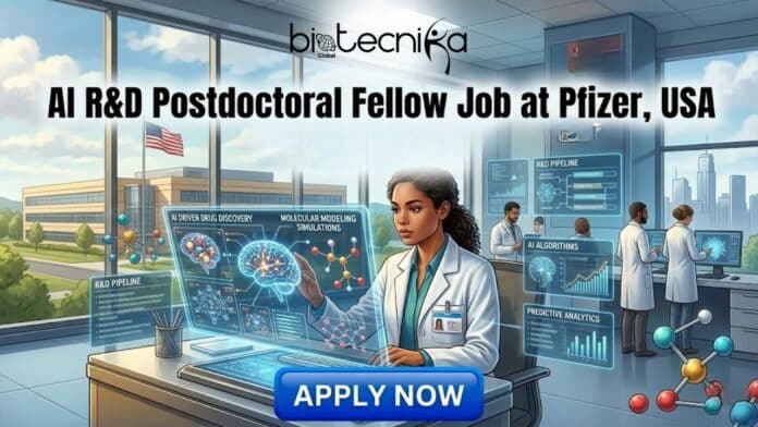 R&D Postdoctoral Fellow Job at Pfizer, USA. Apply for the AI R&D Postdoctoral Fellow Job at Pfizer Careers.