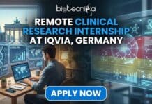 Exclusive Remote Clinical Research Internship at IQVIA in Germany | Life Science Candidates Don’t Miss it! Remote Clinical Research Internship at IQVIA in Germany. Apply for the Clinical Research Intern Role at IQVIA Careers in Germany.