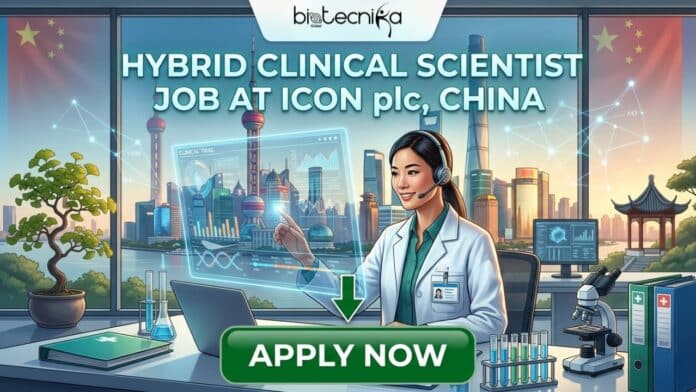 Hybrid Clinical Scientist Job at ICON plc in China. Life Science Candidates Apply for the Clinical Scientist Role at ICON plc Careers.