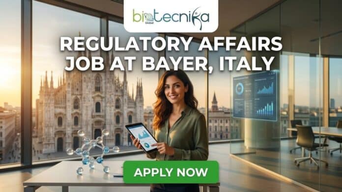 Regulatory Affairs Job at Bayer in Italy. Apply for the Regulatory Affairs Officer Role at Bayer Careers in Italy.