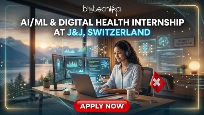 Remote Bioinformatics Internship at J&J Careers in Switzerland. Apply for the AI/ML & Digital Health Internship in Switzerland.