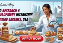 Paid R&D Internship at Bimbo Bakeries, USA | Earn Upto $21/Hour! Paid R&D Internship at Bimbo Bakeries in the USA for Food Science Candidates. Apply for the R&D Intern Role.