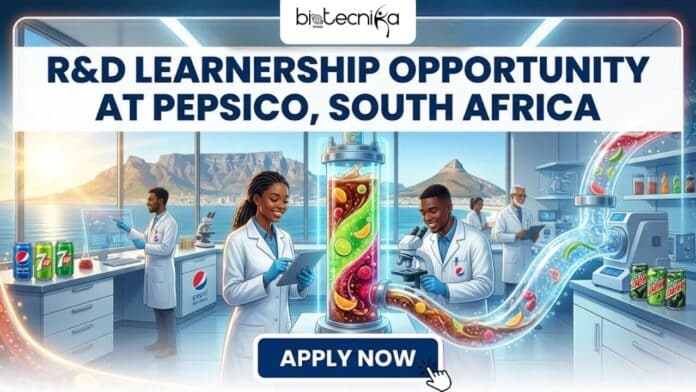 R&D Learnership Role at PepsiCo in South Africa. Apply for the Research Opportunity at PepsiCo Careers in South Africa.