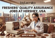 Freshers Job Alert: Hershey Hiring Quality Specialists in the USA | Exclusive for Food Science Candidates! Quality Assurance Job for Freshers at Hershey in the USA. Apply for the Quality Specialist Role at Hershey Careers in the USA.