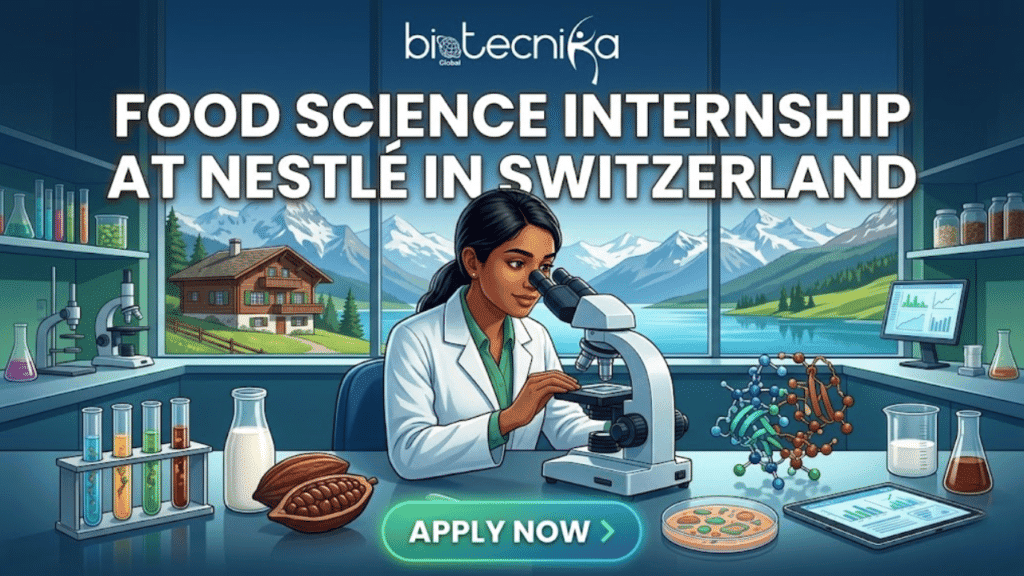 Food Science Internship at Nestlé in Switzerland | Apply Today