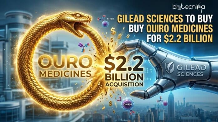 Gilead Sciences plans to aquire Ouro Medicines to expand its Autoimmune Drugs Pipeline helping patients combat diseases worldwide.