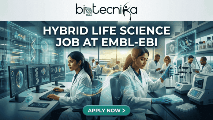 Top Hybrid Life Science Job Alert Apply For Scientific Project Officer Role at EMBL-EBI.