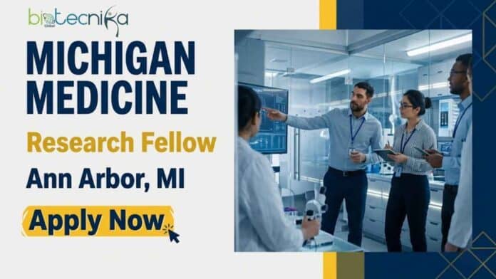 Apply for a Research Fellow position at Michigan Medicine. Explore molecular biology job opportunities in aging research with excellent benefits and career growth.