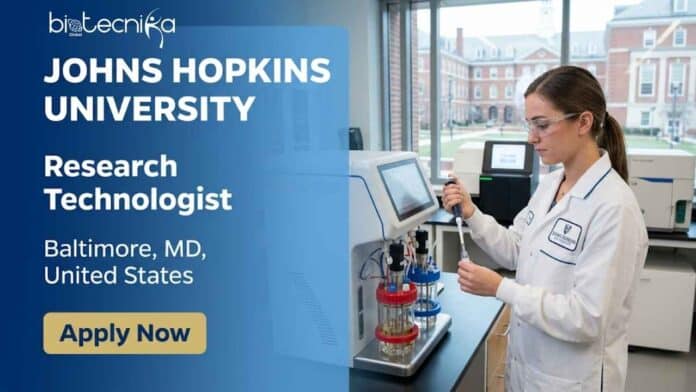 Research job at Johns Hopkins University for Research Technologist in Biology. Explore JHU careers and biology jobs in US. Apply now!