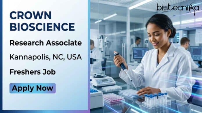 Research associate job at Crown Bioscience for freshers in cancer pharmacology. Apply now for biology job opportunities in the USA.