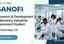 Life Science Career: Apply for a Sanofi R&D Industrial Placement in Cambridge, UK Kickstart your life science career with Sanofi careers in Cambridge. Apply for the R&D industrial placement scheme in vaccine research and antibody discovery.