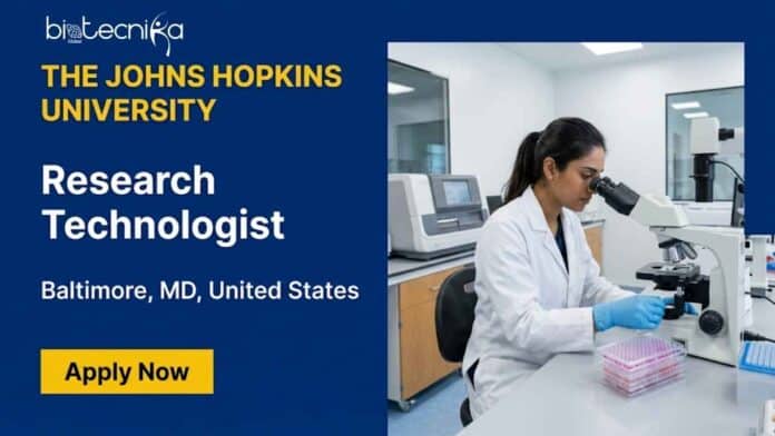Research job at Johns Hopkins University for Research Technologist role in Molecular Microbiology & Immunology. Explore JHU careers and research jobs in US.