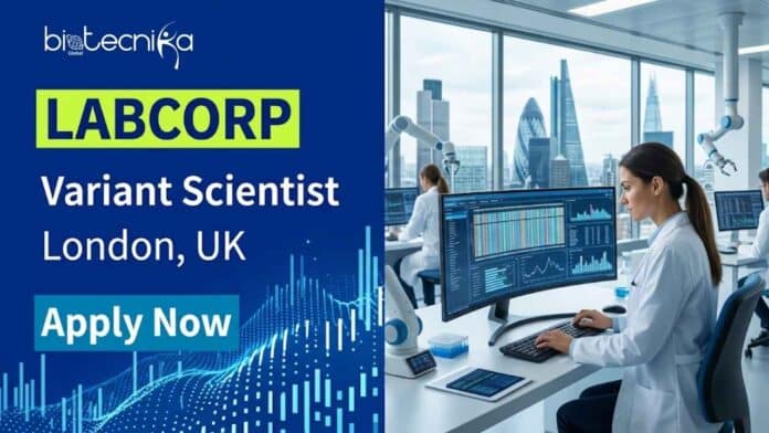 Scientist job opening at Labcorp for a Remote Variant Scientist III. Apply now for this high-paying PhD life science job in clinical genomics.