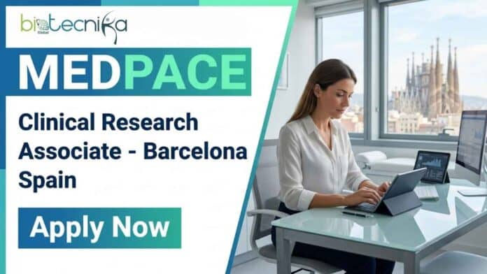 CRA job in Barcelona with Medpace – apply now for Clinical Research Associate role. Explore medpace careers and life science jobs in Spain.