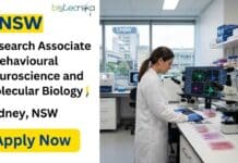 Research Associate Job at UNSW: Apply for a Behavioural Neuroscience & Molecular Biology Role in Sydney Explore a research associate job at UNSW in Sydney focused on behavioural neuroscience and molecular biology.