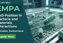 PhD Position in Bacteria & Materials Interactions | Apply for a EMPA Research Opportunity Apply for a PhD position at Empa in Switzerland focusing on antimicrobial hydrogels, microbiology research, and bacteria-material interactions.