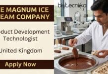 Food Tech Job Alert: Build the Future of Ice Cream with The Magnum Ice Cream Company, UK Explore a food tech job as a Product Development Technologist at The Magnum Ice Cream Company. Apply now for exciting jobs in UK.