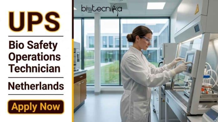 Explore a life science job at UPS as a Bio Safety Operations Technician in the Netherlands. Check job description, qualifications, and UPS careers details.