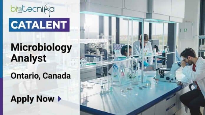 Microbiology job at Catalent Canada for Microbiology Analyst role. Explore responsibilities, qualifications, and apply for top microbiology jobs in Canada.