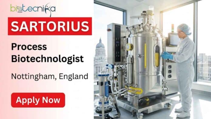 Biotechnologist job at Sartorius in Nottingham. Explore Sartorius careers and biotech jobs in England with GMP manufacturing experience and career growth opportunities.
