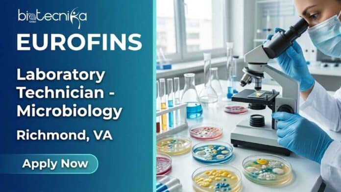Apply for a laboratory technician job at Eurofins. Explore microbiology job roles, responsibilities, qualifications, and Eurofins careers in lab sciences.