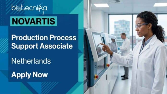 Life science job at Novartis for Production Process Support Associate in the Netherlands. Explore novartis careers and jobs in Netherlands in pharma manufacturing.