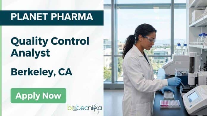 QC analyst job at Planet Pharma in Berkeley, CA. Apply now for a microbiology job with GMP lab experience and grow your life sciences career.