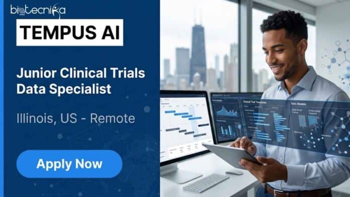 Clinical job opportunity at Tempus AI for a Remote Junior Clinical Trials Data Specialist. Apply now for this biological sciences job in precision medicine.