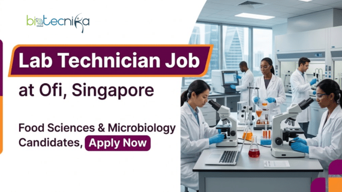 Lab Technician Job at Ofi, Singapore. Food Sciences & Microbiology Candidates, Apply Now. Quality Control Technician (Microbiology) Role.