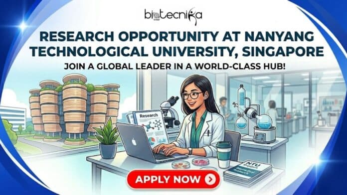 Research Job at Nanyang Technological University in Singapore. Apply for the Research Associate / Research Fellow Position.