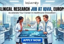 IQVIA Hiring Clinical Research Associate in Europe | Work with a Global Leader in Clinical Research! Clinical Research Job at IQVIA in Europe. Apply for the Clinical Research Associate Role at IQVIA Careers in Europe.
