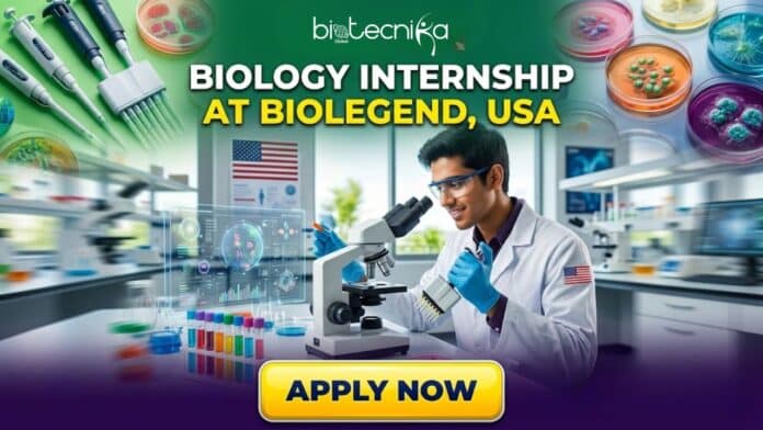 Biology Internship at BioLegend in the USA. Apply for the