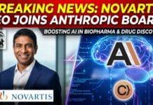 Novartis CEO Joins Anthropic Board to Boost AI in Biopharma Novartis CEO joins Anthropic board, strengthening AI in biopharma. This move highlights growing pharma-AI collaboration in drug discovery.